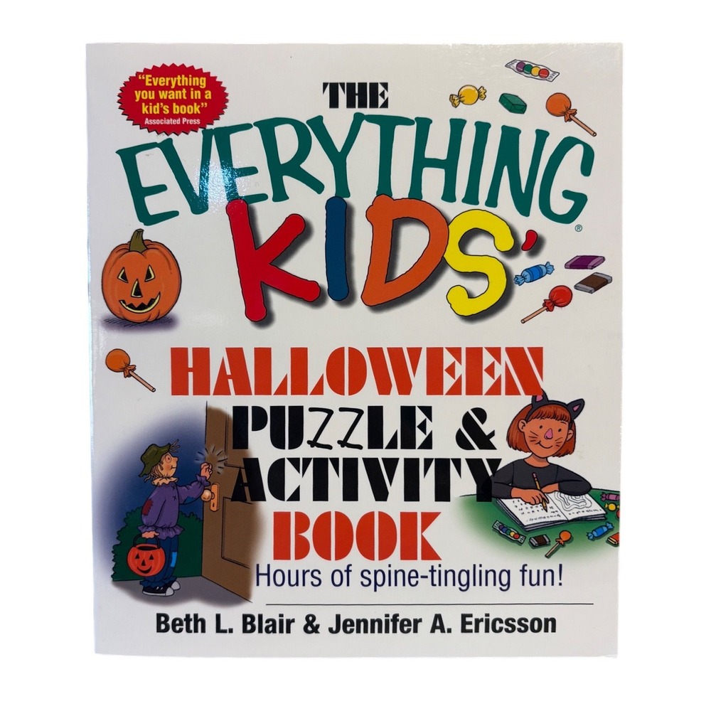 The Everything Kids Halloween Puzzle & Activity Book Blair Ericsson 2003 PB‎
